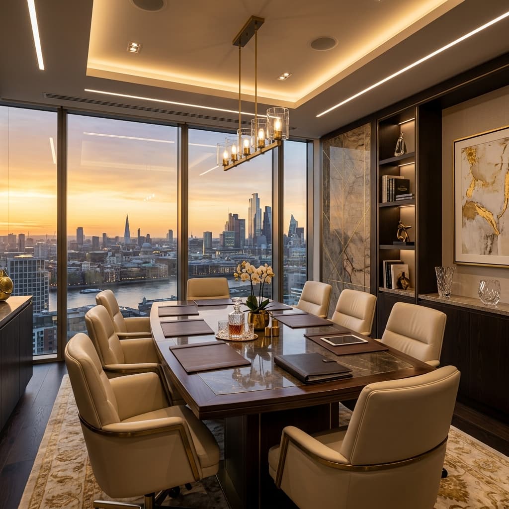 Luxury real estate office